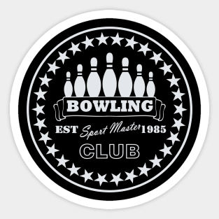 bowling club Sticker